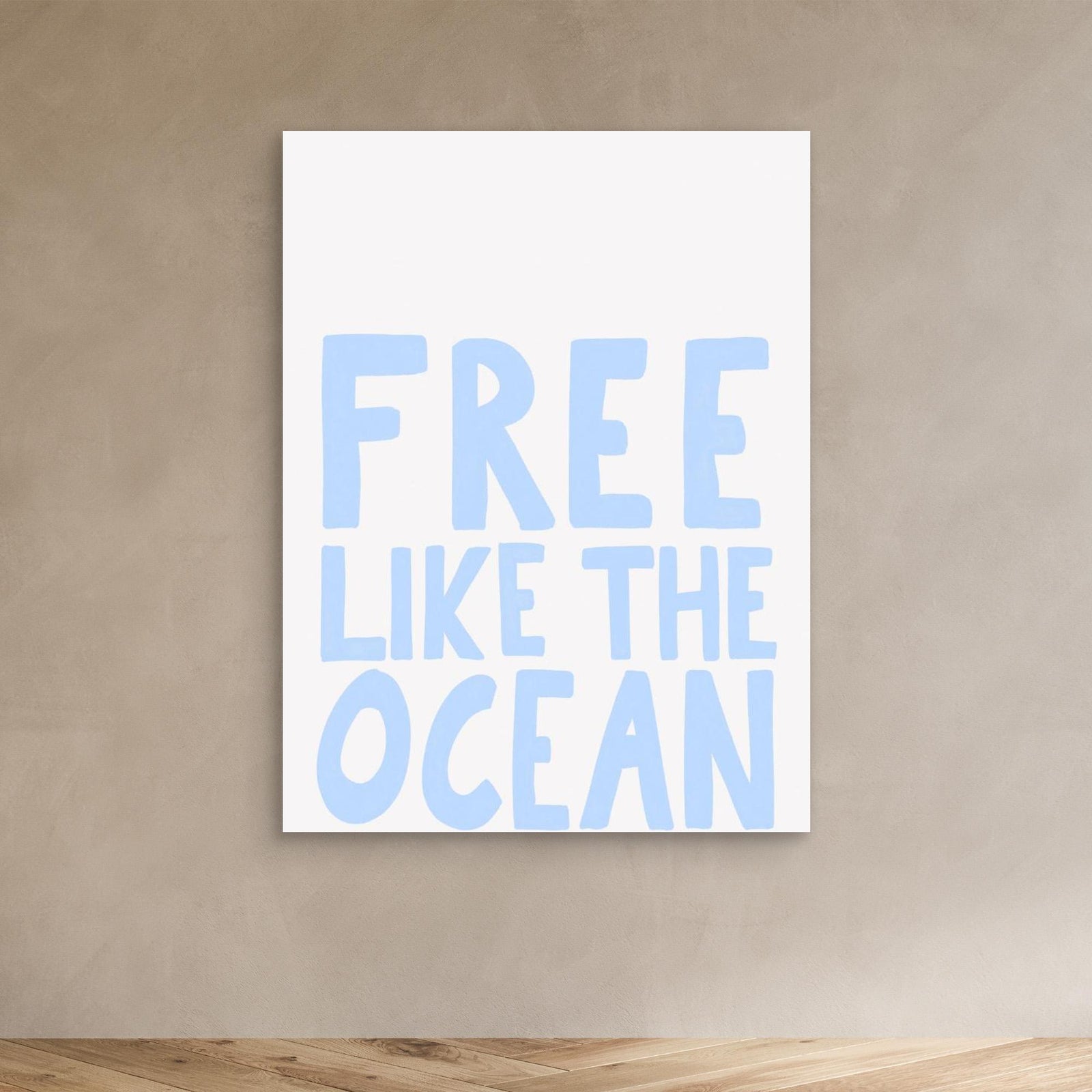Canvas Print - Free like the Ocean by Athene Fritsch