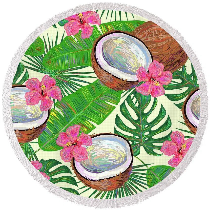 Kokos Round Beach Towel