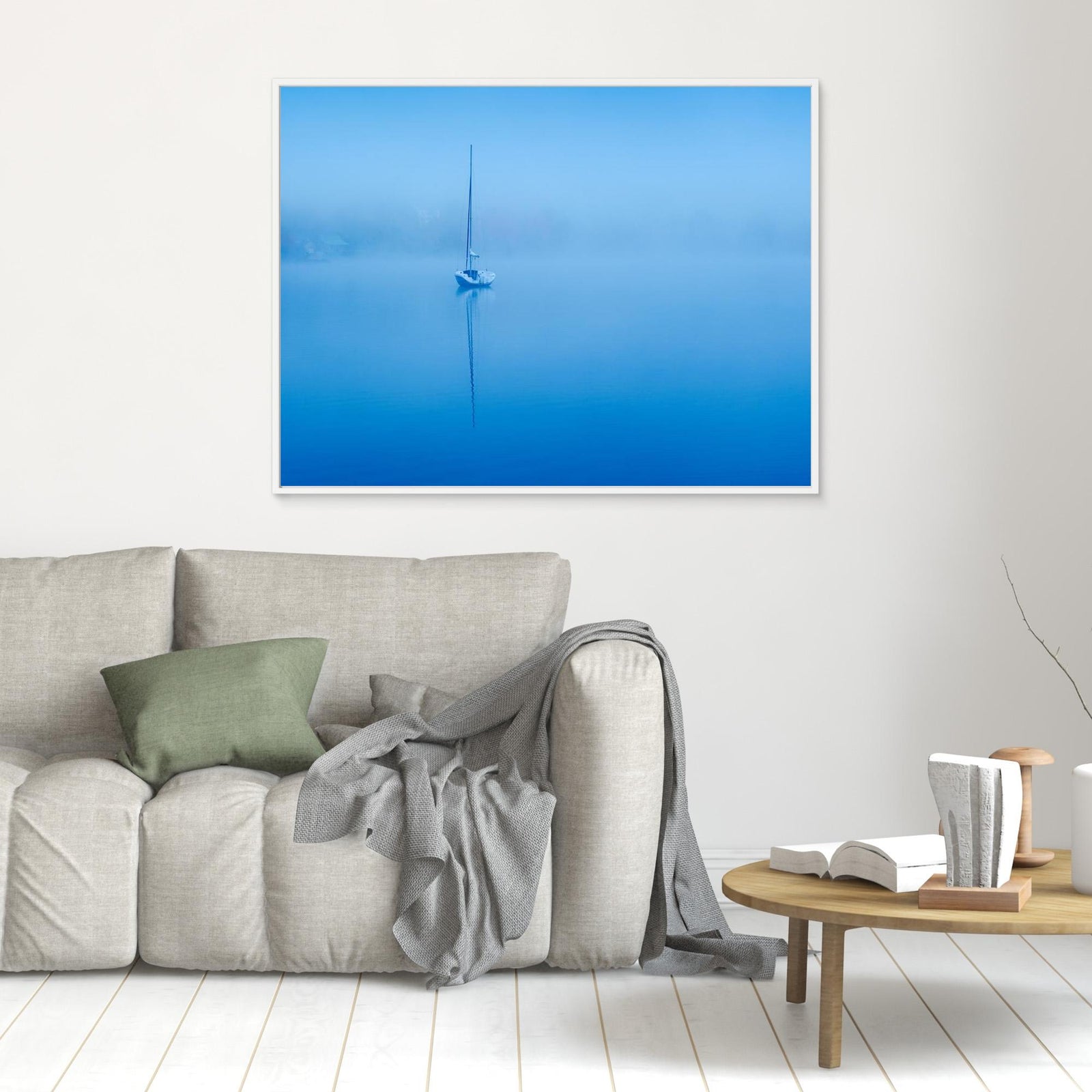 Canvas Print - Peaceful Blue Morning by David H Yang