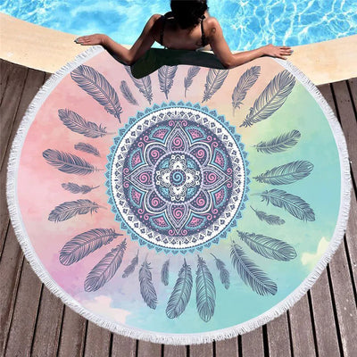 Kuta Beach Round Beach Towel