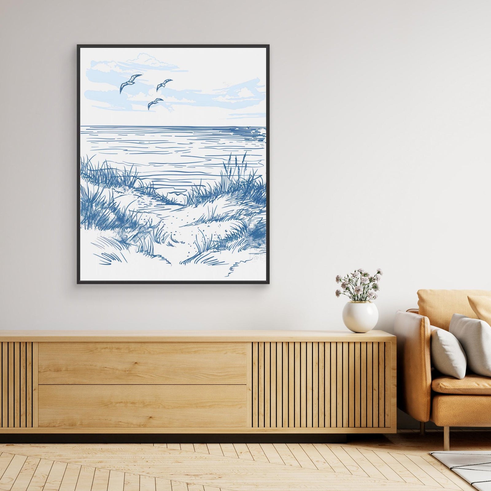 Canvas Print - Seascape Sketch by Jolly And Dash