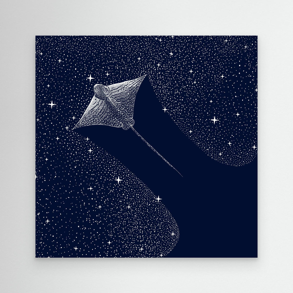 Canvas Print - Starry Ornate Eagle Ray by Alirıza çakir