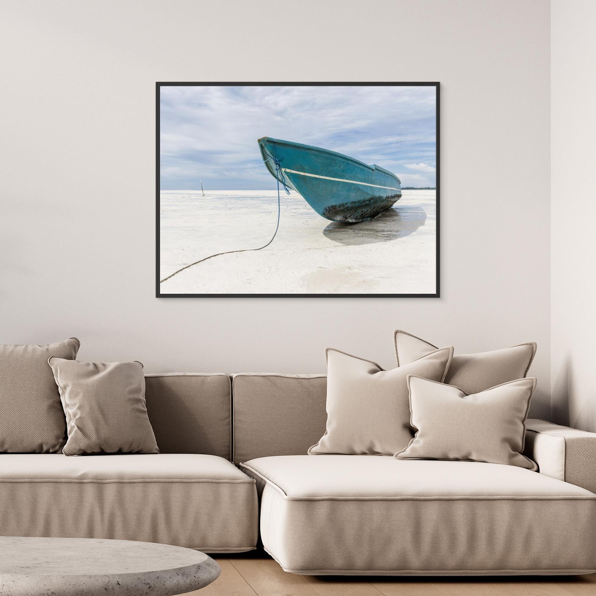 Canvas Print - Boat at the Beach by Photolovers