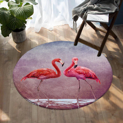 Ladies in Pink Round Area Rug