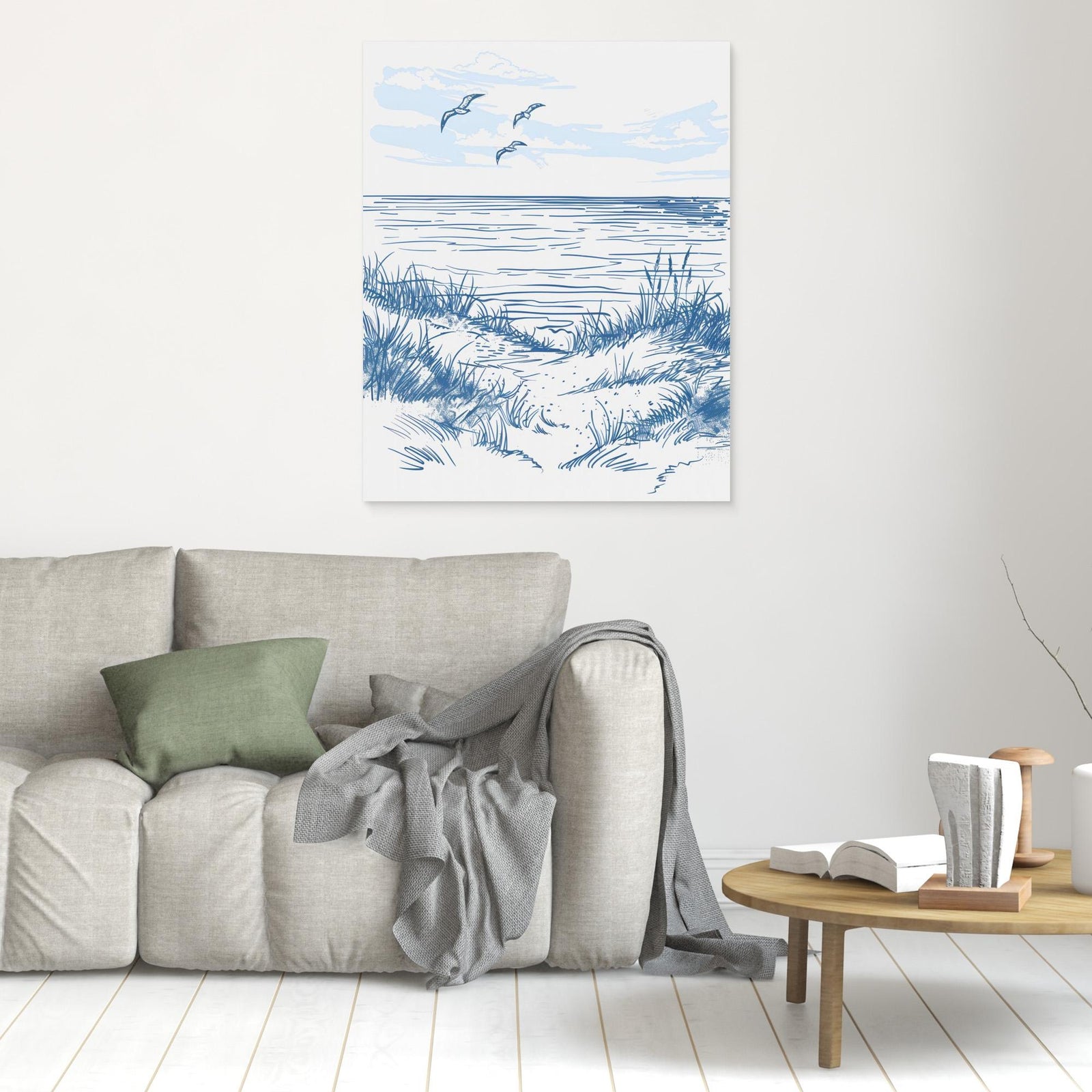 Canvas Print - Seascape Sketch by Jolly And Dash