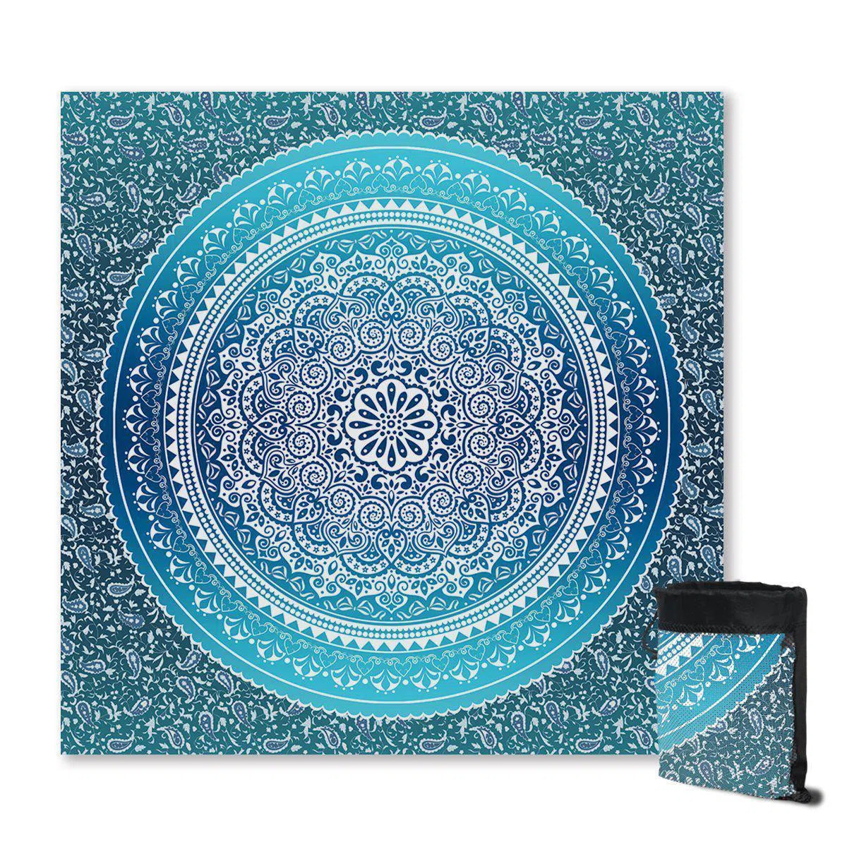 Mandala Blues Sand Free Towel