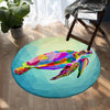 Maui Sea Turtle Round Area Rug