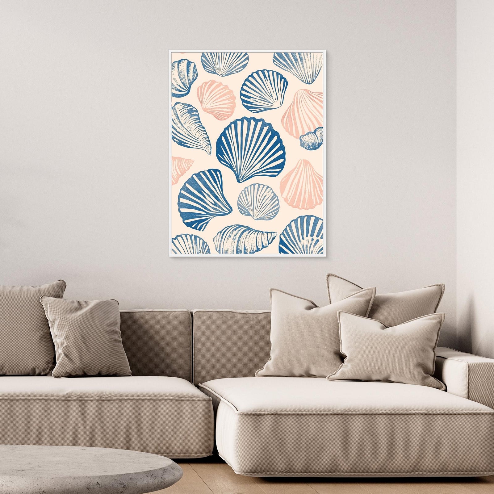 Canvas Print - Seashell Pattern by Melloi Art Prints