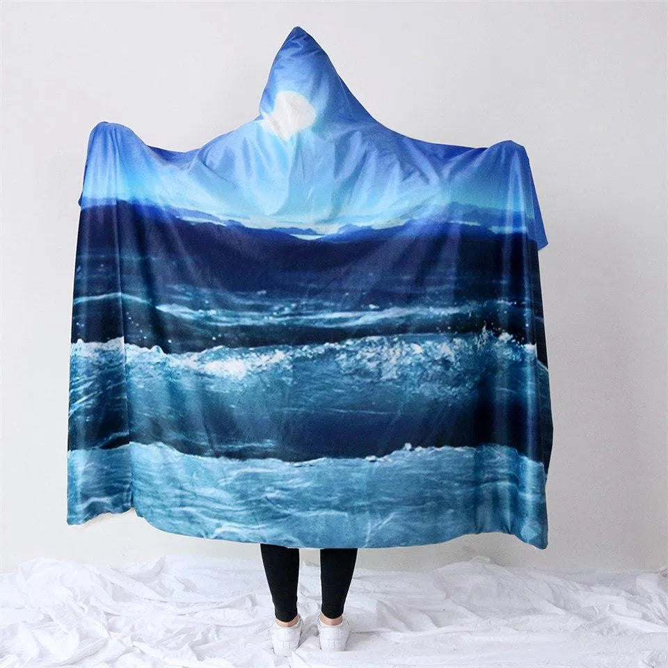 Moonlight Magic Cozy Hooded Blanket