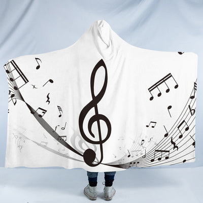 Music Lover Cozy Hooded Blanket