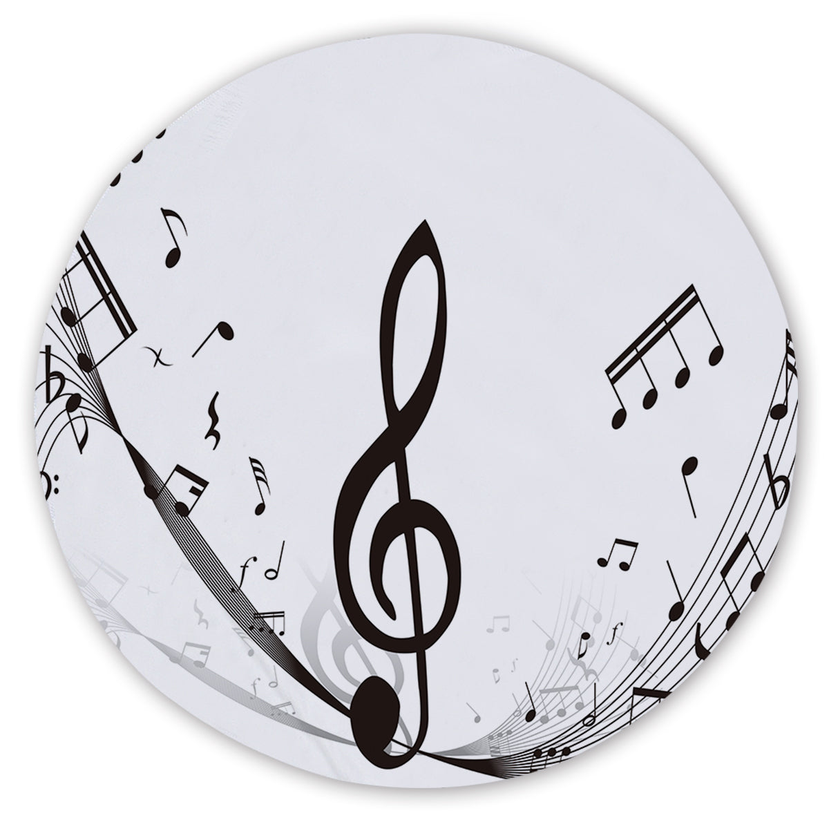 Music Lover Round Sand-Free Towel