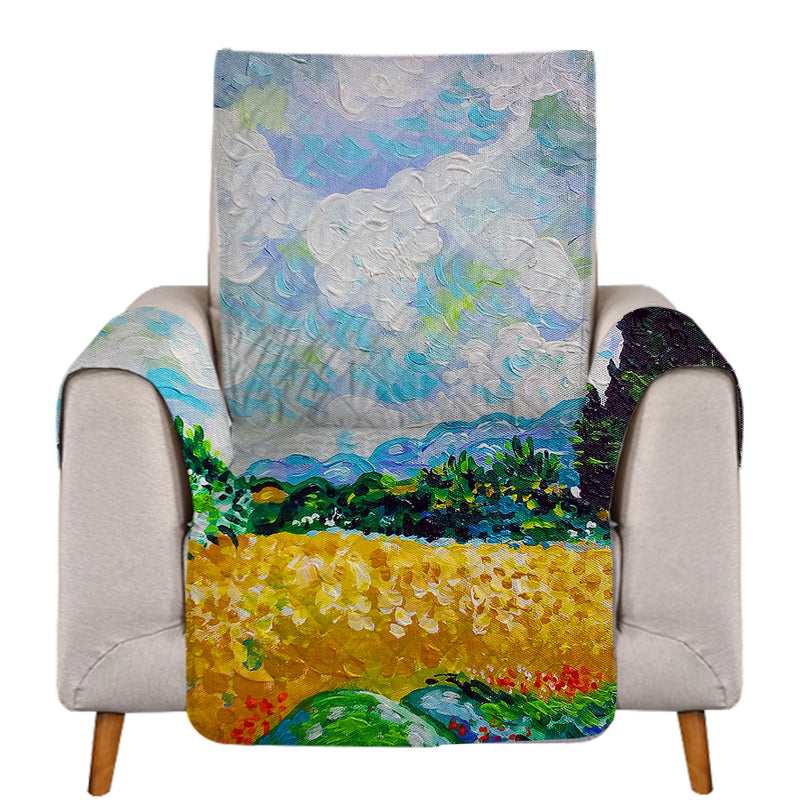 Van Gogh Wheat Field Sofa Cover