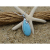 Natural Turquoise Teardrop Pendant - Only One Created