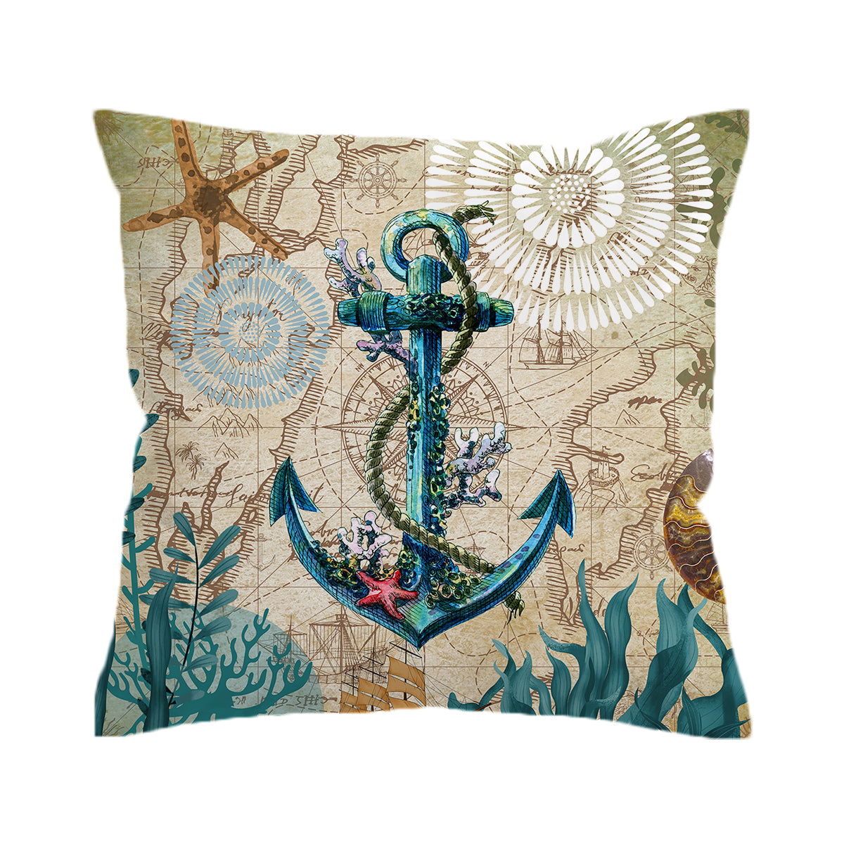 Anchor Love Pillow Cover