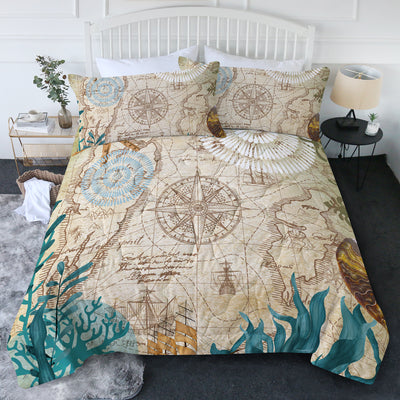 Nautical Chart Comforter Set