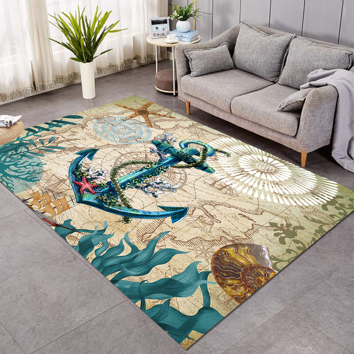 Anchor Love Area Rug