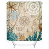 Nautical Chart Shower Curtain