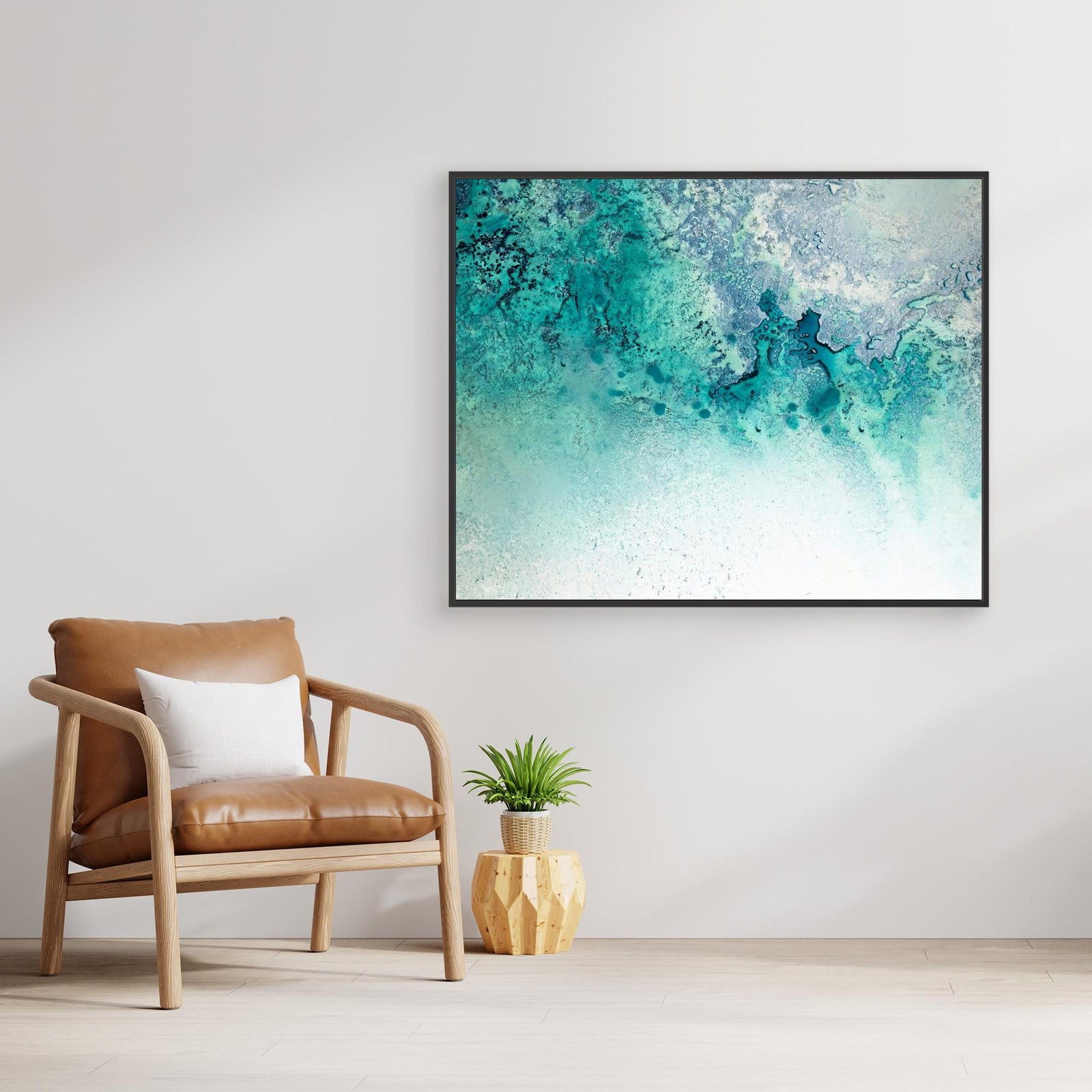 Canvas Print - Turquoise Whispering by Petra Meikle De Vlas