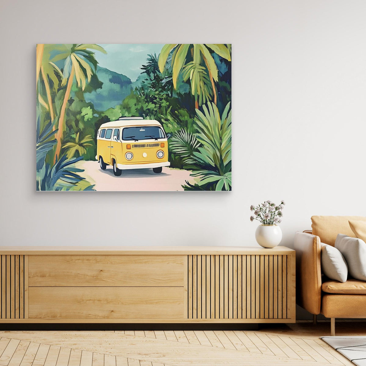 Canvas Print - Vintage Camper Van by Melloi Art Prints
