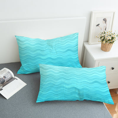 Waves of Blue Bedding Set