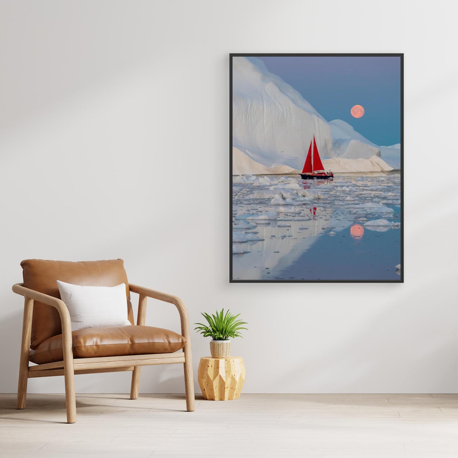 Canvas Print - Greenland Night by Marc Pelissier