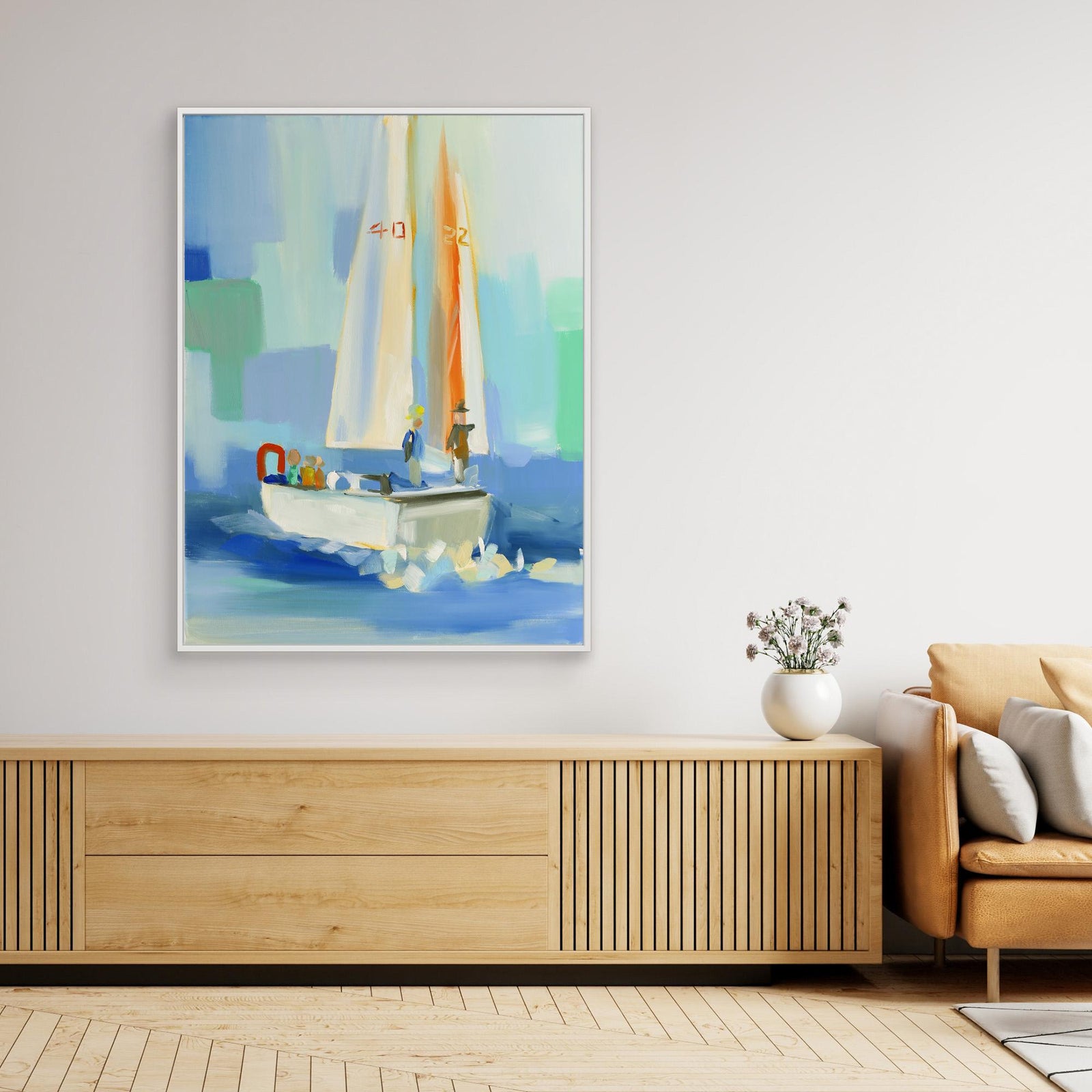 Canvas Print - Sailboat by Jenny Westenhofer