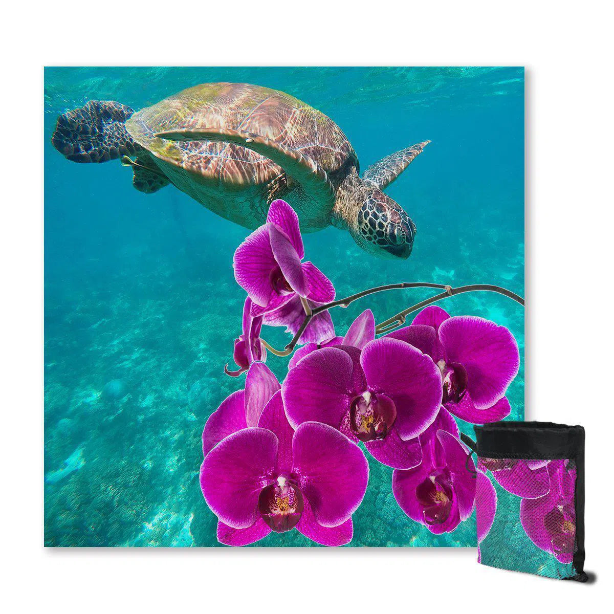 Ocean Orchids Sand Free Towel