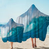 Ocean Wave Hooded Beach Towel for Kids