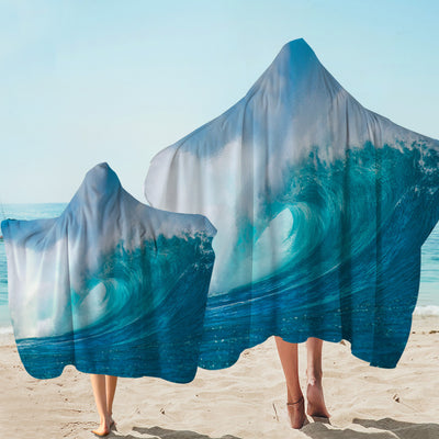 Ocean Wave Hooded Beach Towel for Kids