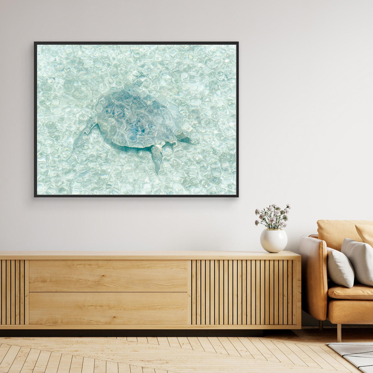 Canvas Print - Turtle Underwater by Photolovers