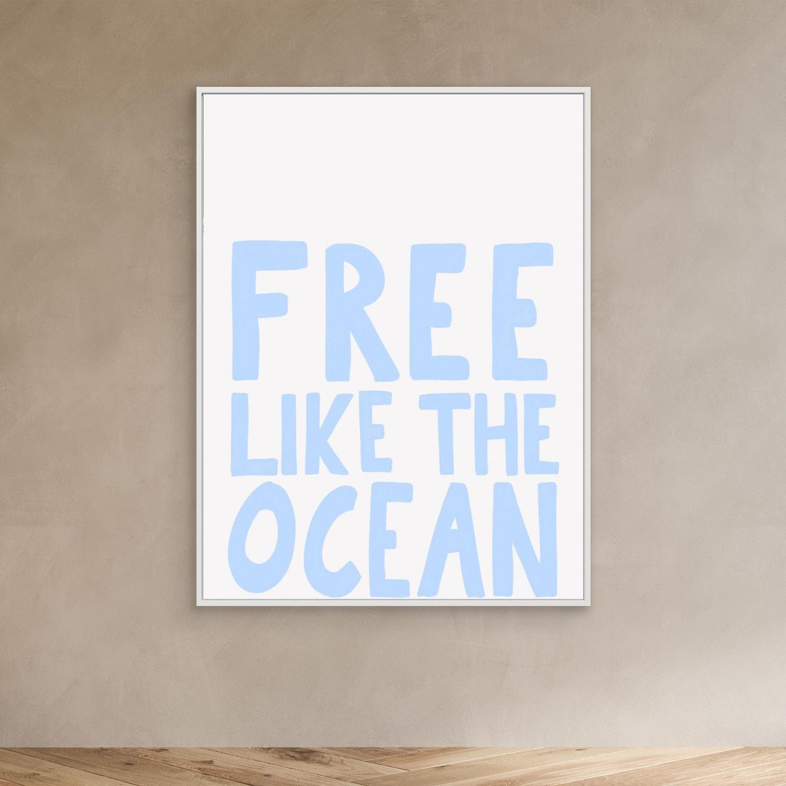 Canvas Print - Free like the Ocean by Athene Fritsch