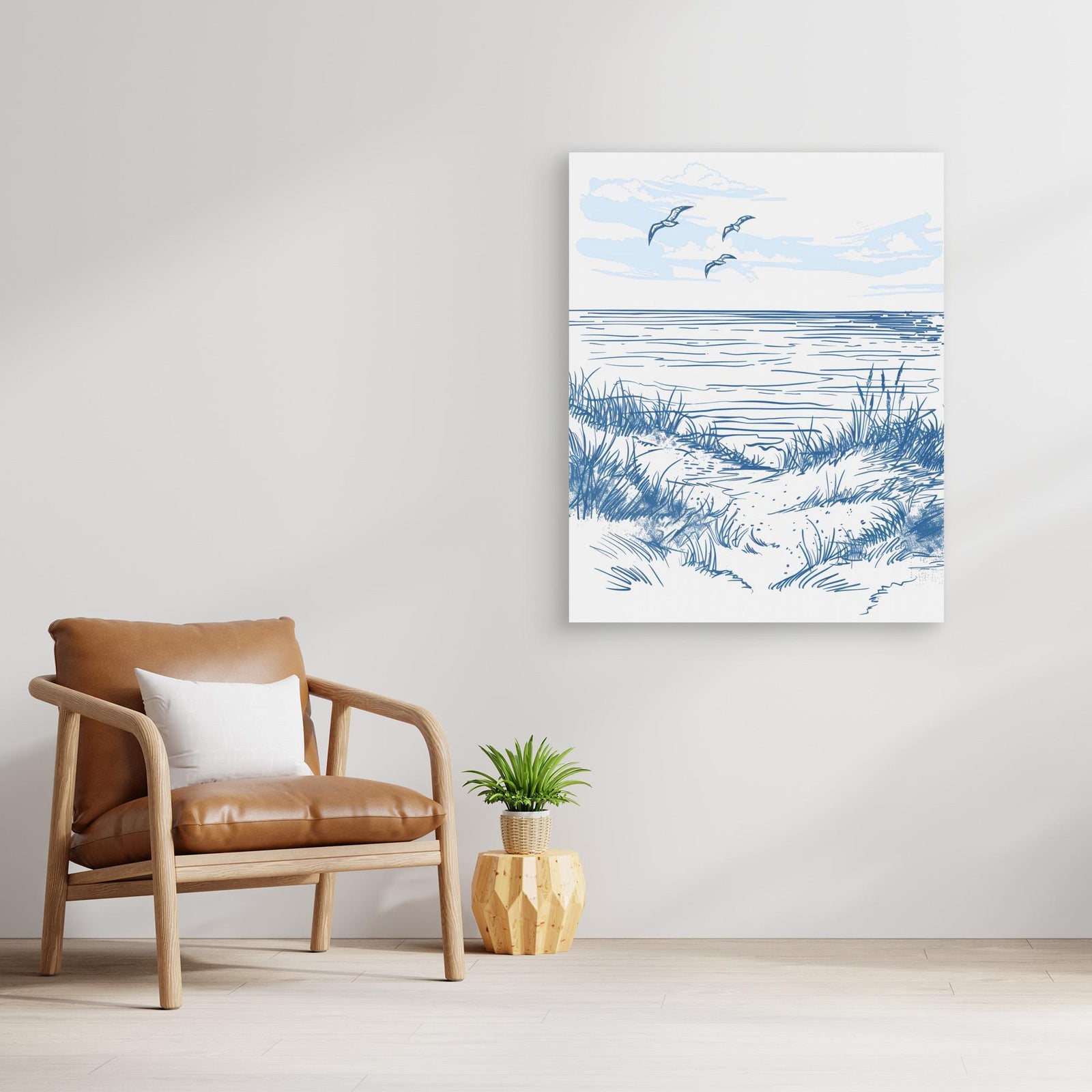 Canvas Print - Seascape Sketch by Jolly And Dash