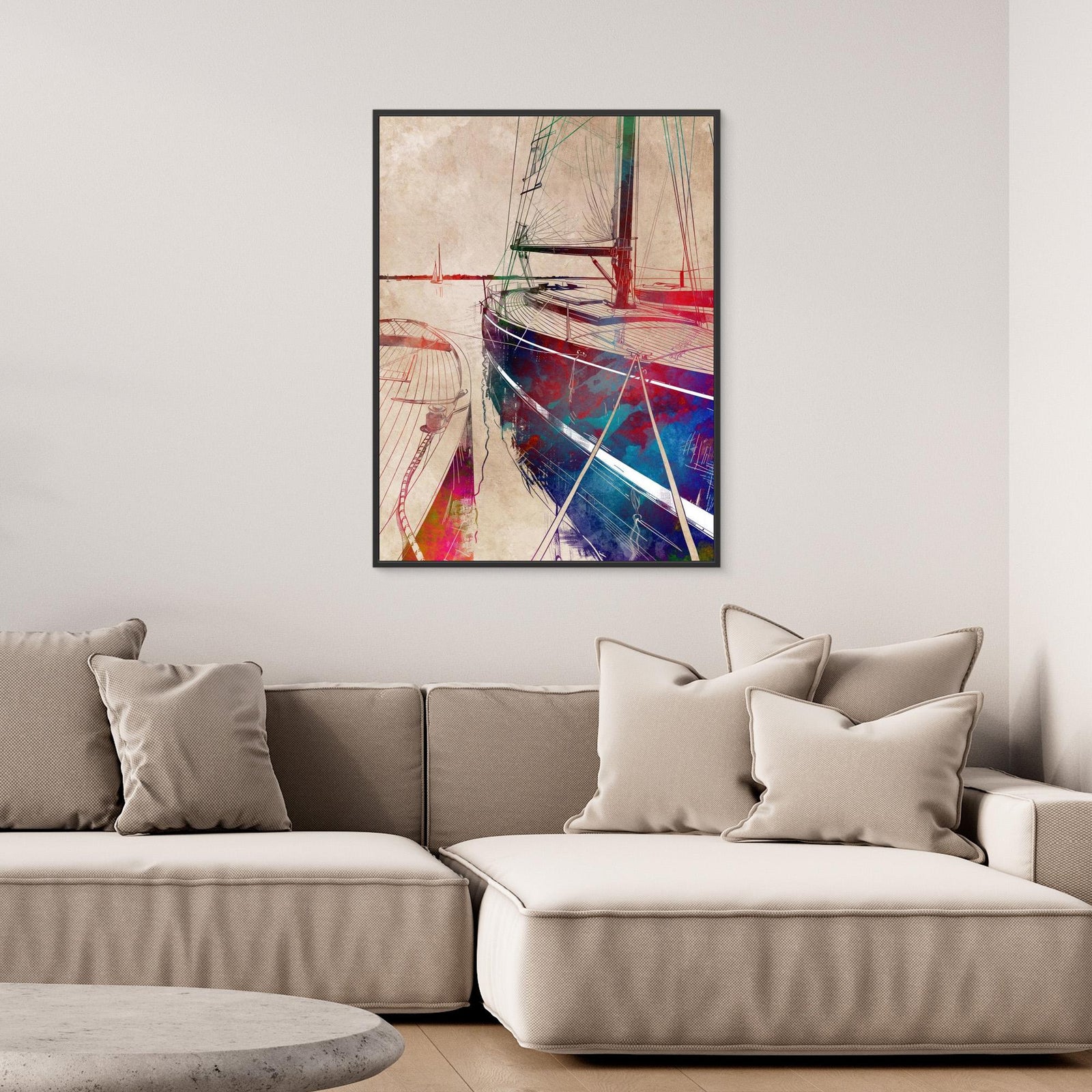 Canvas Print - Sport Yachting Art by Justyna Jaszke
