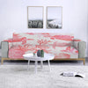 Red Coral Wonders Sofa Cover