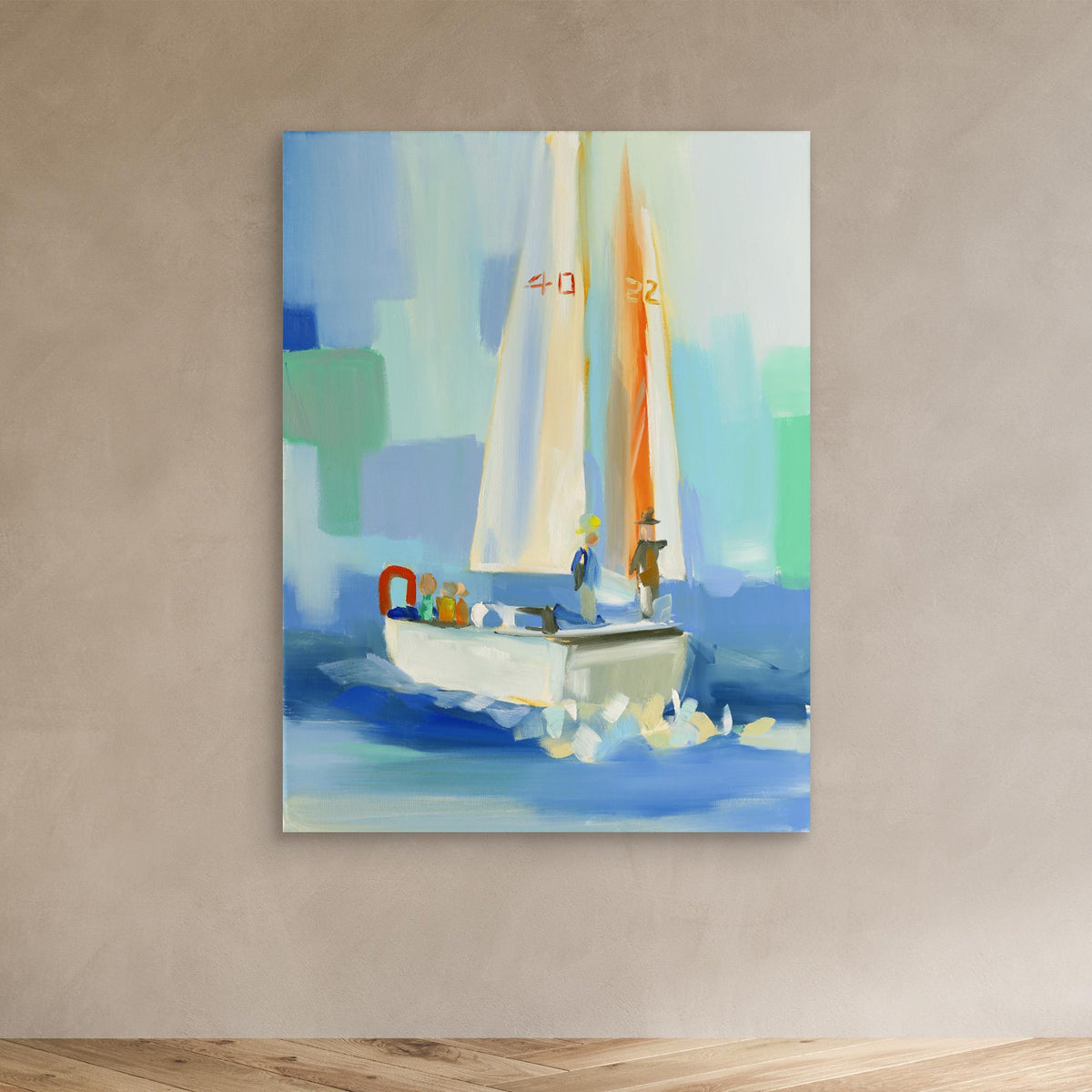 Canvas Print - Sailboat by Jenny Westenhofer