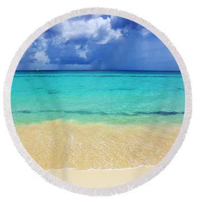 Palm Bay Round Beach Towel