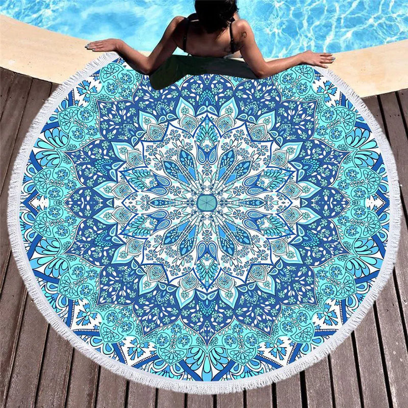 Pandawa Beach Round Beach Towel