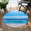 Peace of the Beach Round Area Rug