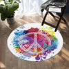 Peace on the Beach Round Area Rug