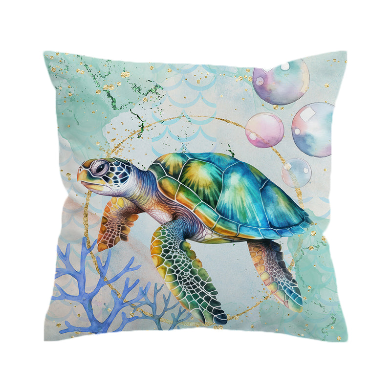 Dreamy Sea Turtle Couch Cover