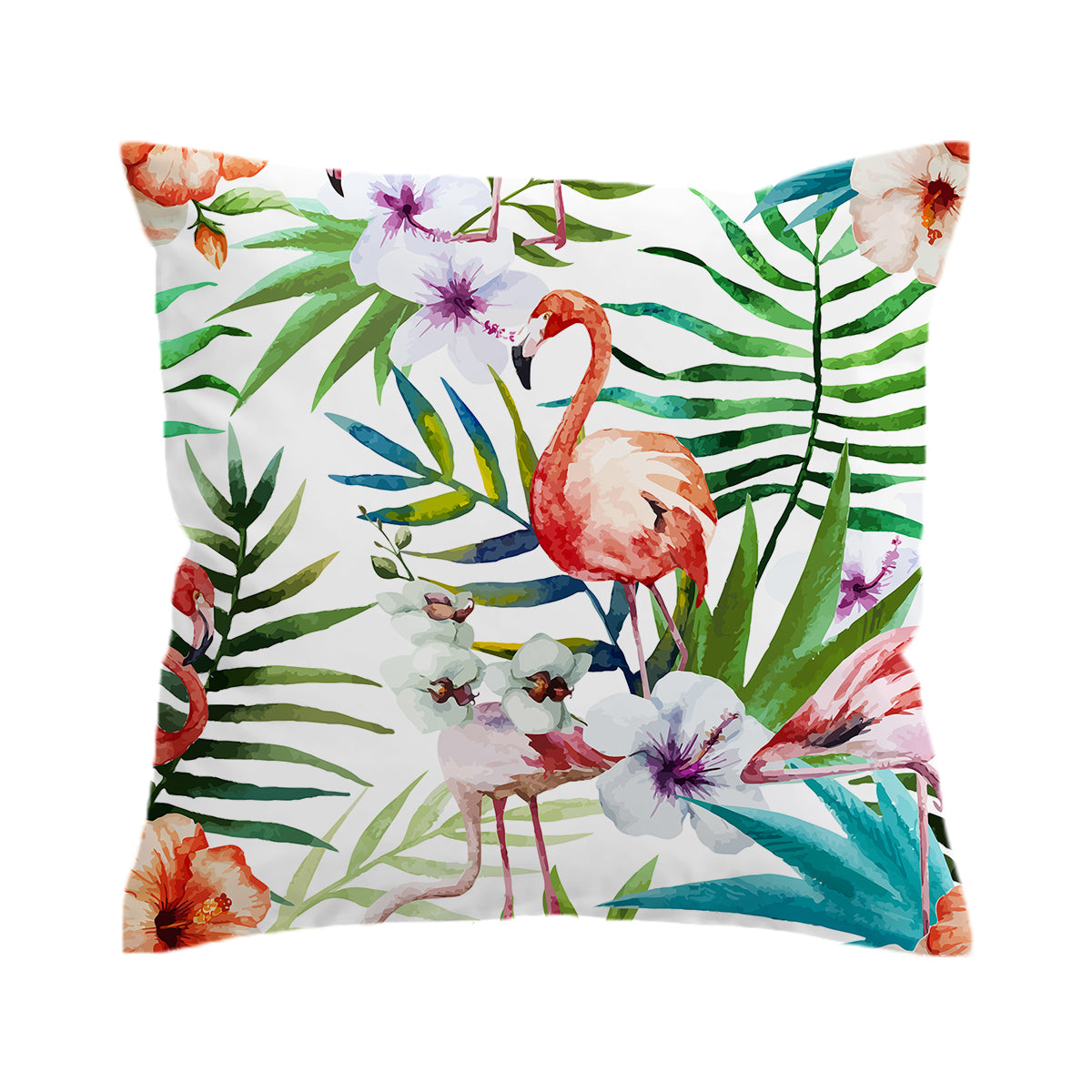 Flamingo Tropics Pillow Cover
