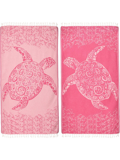 The Original Pink Turkish Turtle Beach Towel