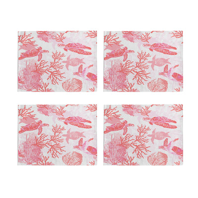 Red Coral Wonders Table Placemat