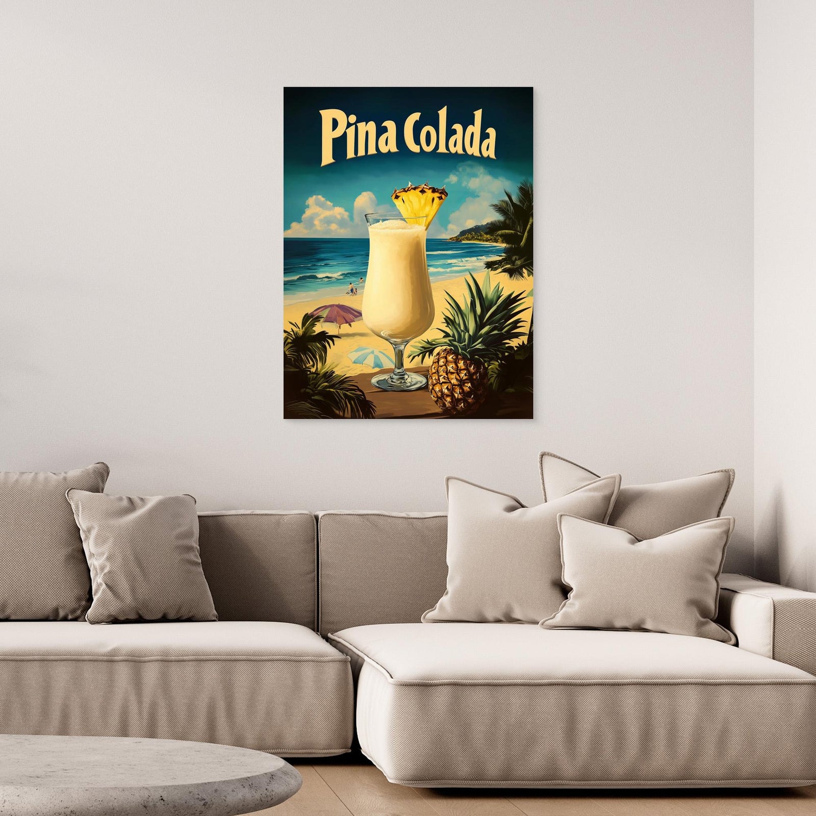 Canvas Print - Pina Colada Vintage by Andreas Magnusson