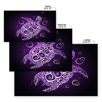 The Purple Turtle Twist Area Rug