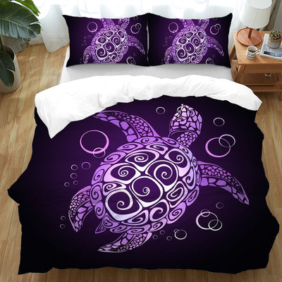 The Purple Turtle Twist Duvet Cover Set