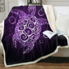 The Purple Turtle Twist Soft Sherpa Blanket