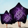 The Purple Turtle Twist Hooded Towel