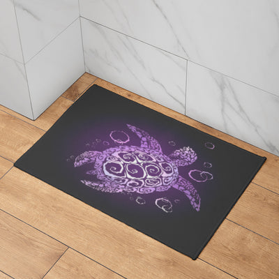 The Purple Turtle Twist Bath Mat