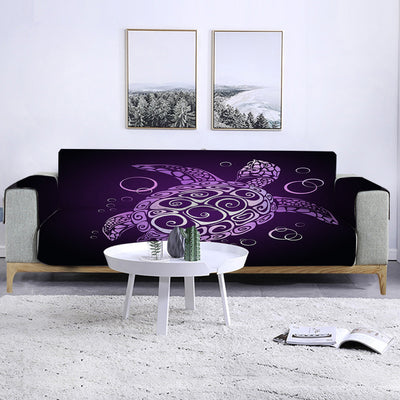 The Purple Turtle Twist Sofa Cover